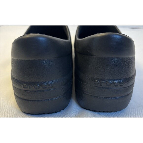 CROCS Neria Pro II Work Clogs Slip Resistant Nurse Shoes Women’s 9 Comfort Black - Picture 6 of 10